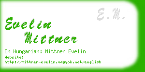 evelin mittner business card